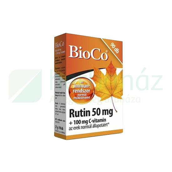 BIOCO RUTIN 50MG + 100MG C-VITAMIN TABLETTA 90DB