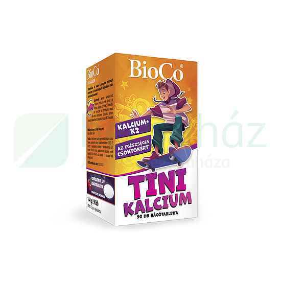 BIOCO TINI KALCIUM PLUSZ K2 RÁGÓTABLETTA 90DB