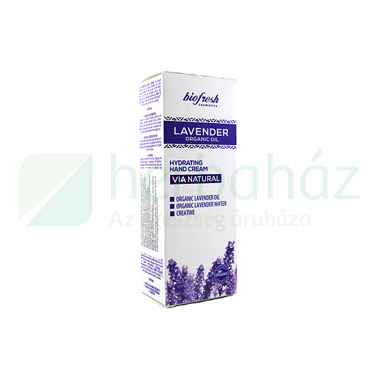 BIOFRESH LEVENDULÁS KÉZKRÉM ORGANIKUS OLAJJAL 50ML