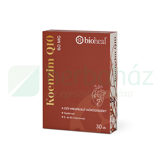 BIOHEAL KOENZIM Q10 60MG SZELÉNNEL E-VITAMINAL ÉS B1-VITAMINNAL 30DB