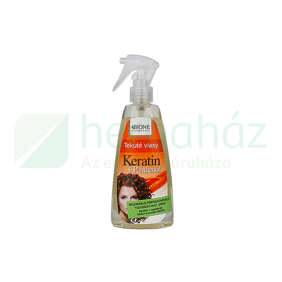 BIONE KERATIN + PANTHENOL FOLYÉKONY HAJREGENERÁLÓ TÉRFOGATNÖVELŐ SPRAY  260ML