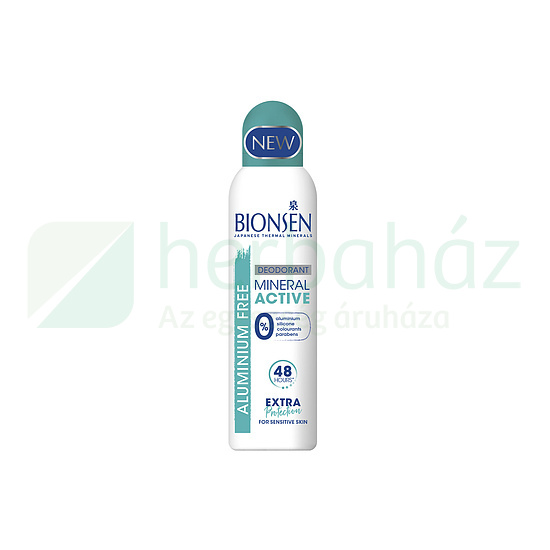 BIONSEN DEODORANT MINERAL ACTIVE ALUMINIUM MENTES 150ML