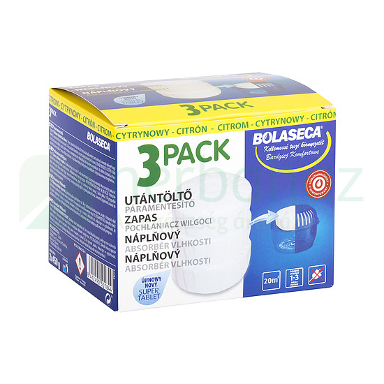 BOLASECA UTÁNTÖLTŐ TABLETTA CITROM (3X450G) 1DB