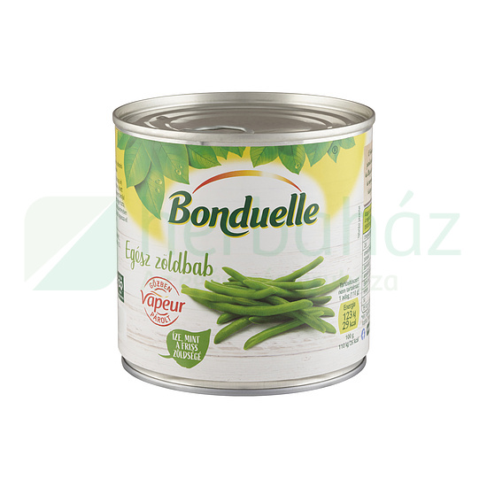 BONDUELLE VAPEUR-GŐZBEN PÁROLT EGÉSZ ZÖLDBAB 295G