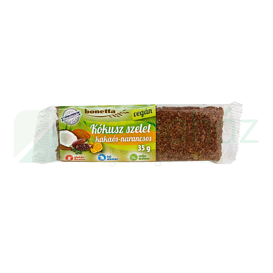 GLUTÉNMENTES BONETTA KÓKUSZSZELET KAKAÓS-NARANCSOS 35G
