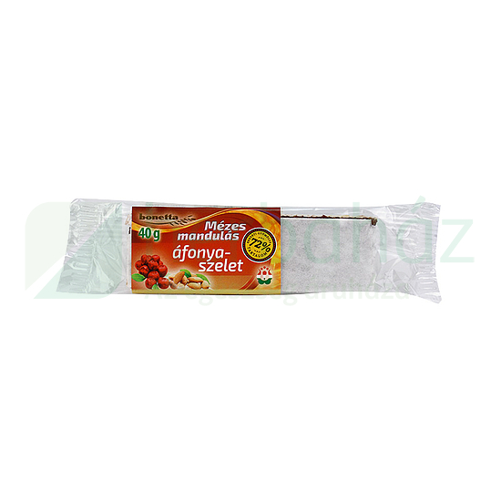 BONETTA MÉZES-MANDULÁS ÁFONYASZELET 40G
