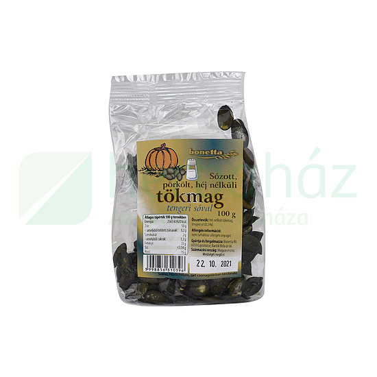 BONETTA PÖRKÖLT TÖKMAG HÉJNÉLKÜLI SÓZOTT 100G