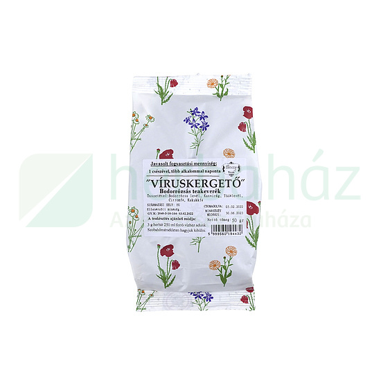 BOSZY TEA VÍRUSKERGETŐ BODORRÓZSÁS TEAKEVERÉK 50G