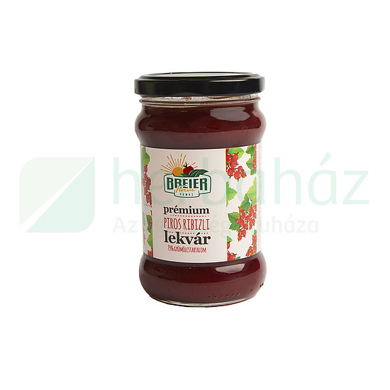 BREIER FARM PRÉMIUM PIROS RIBIZLI LEKVÁR 75% GYÜMÖLCSTARTALOM 330G