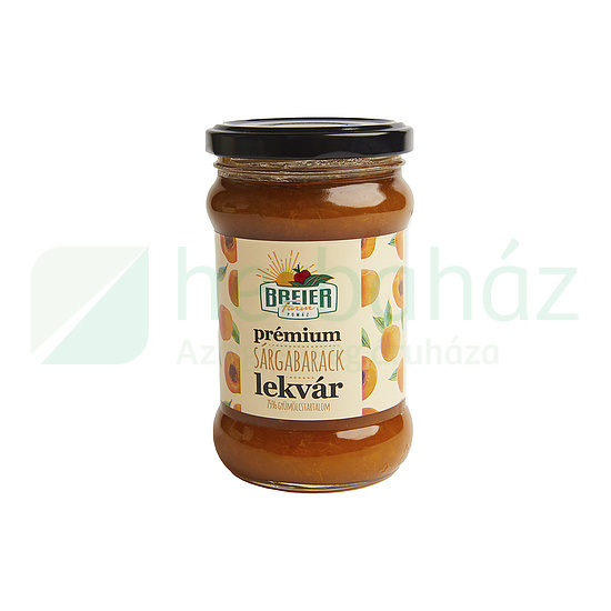 BREIER FARM PRÉMIUM SÁRGABARACK LEKVÁR 75% GYÜMÖLCSTARTALOMMAL 330G