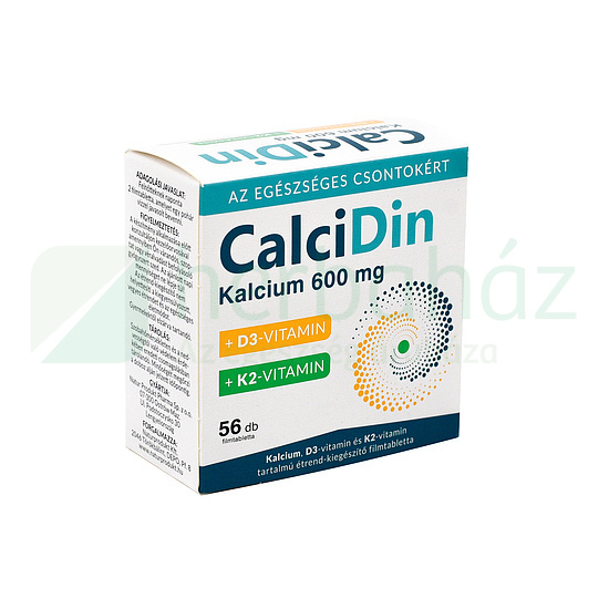 CALCIDIN KALCIUM 600MG+D3-VITAMIN+K2-VITAMIN 56DB