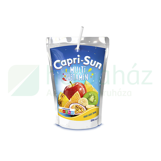 CAPRI-SUN MULTIVITAMIN VEGYES GYÜMÖLCSITAL CUKORRAL ÉS ÉDESÍTŐSZERREL 200ML