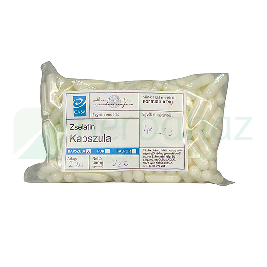 CASA ÜRES ZSELATIN KAPSZULA 220DB