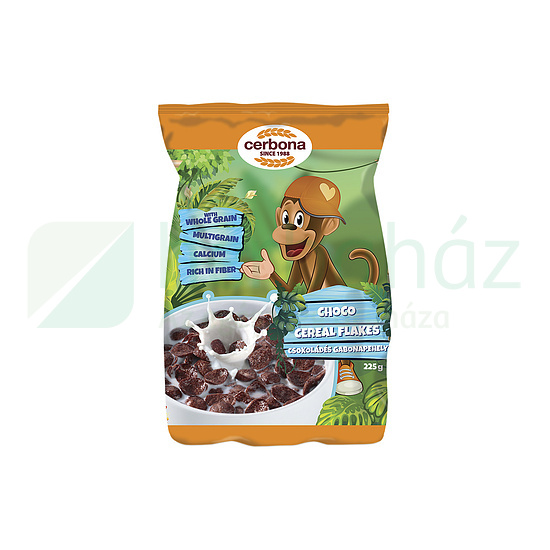 CERBONA DZSUNGEL CSOKOLÁDÉS GABONAPEHELY KALCIUMMAL 225G