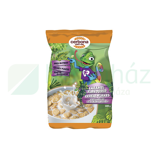 CERBONA DZSUNGEL KUKORICÁS PEHELY KARAMELLÁS ÍZŰ 225G