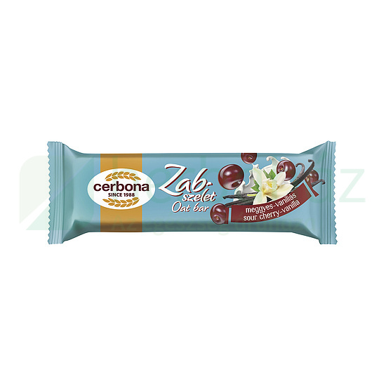 CERBONA OAT BAR ZABSZELET MEGGYES-VANÍLIÁS 40G