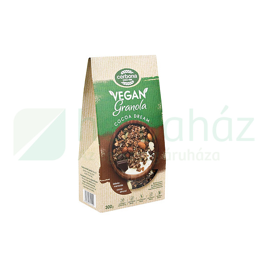 CERBONA VEGÁN KAKAÓS-MANDULÁS GRANOLA MÜZLI 300G