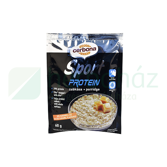 CERBONA PROTEIN SÓS-KARAMELL ÍZŰ ZABKÁSA 60G