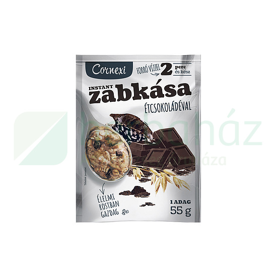 CORNEXI ZABKÁSA ÉTCSOKOLÁDÉVAL CUKORRAL, ÉDESÍTŐSZERREL 55G