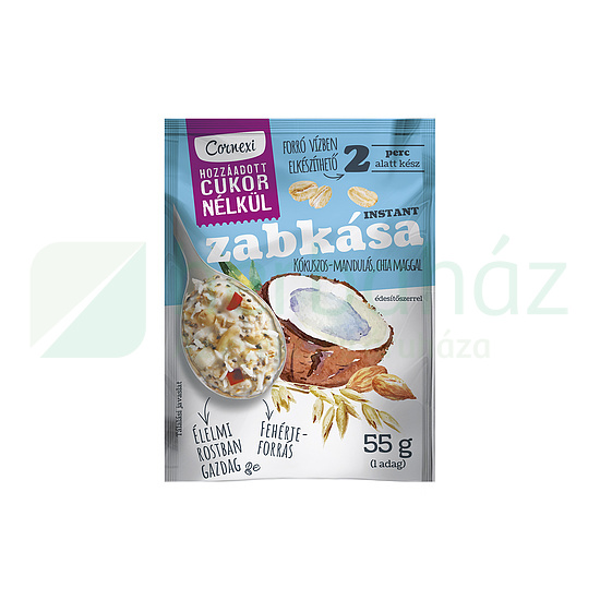 CORNEXI ZABKÁSA KÓKUSSZAL, MANDULÁVAL, CHIA MAGGAL HCN 55G