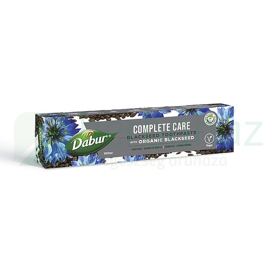 DABUR FLUORIDMENTES GYÓGYNÖVÉNYES FOGKRÉM ORGANIKUS FEKETEKÖMÉNNYEL 100ML