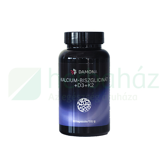 DAMONA KALCIUM BISZGLICINÁT + D3 +K2 KAPSZULA 60DB