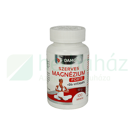 DAMONA SZERVES MAGNÉZIUM FORTE + B6-VITAMIN TABLETTA 100DB