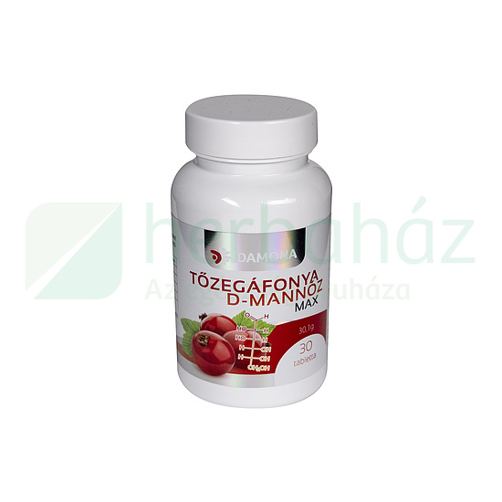 DAMONA TŐZEGÁFONYA D-MANNÓZ MAX TABLETTA 30DB
