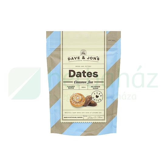 DAVE&JONS DATES CINNAMON BUN HCN 125G