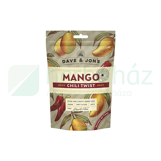 DAVE&JONS SZÁRÍTOTT MANGÓ CHILIVEL 100G