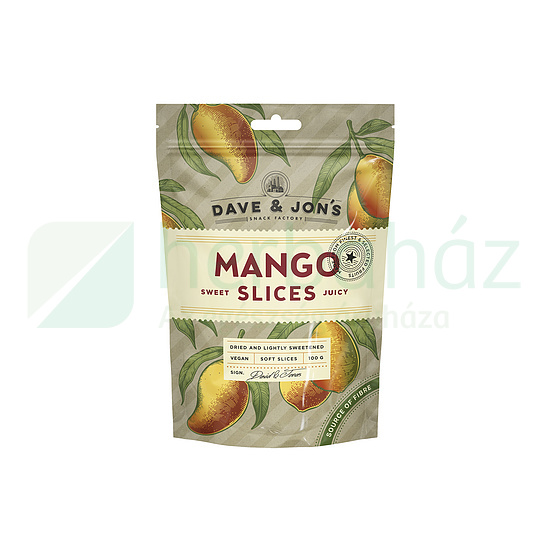 DAVE&JONS SZÁRÍTOTT MANGÓ SZELETEK 100G