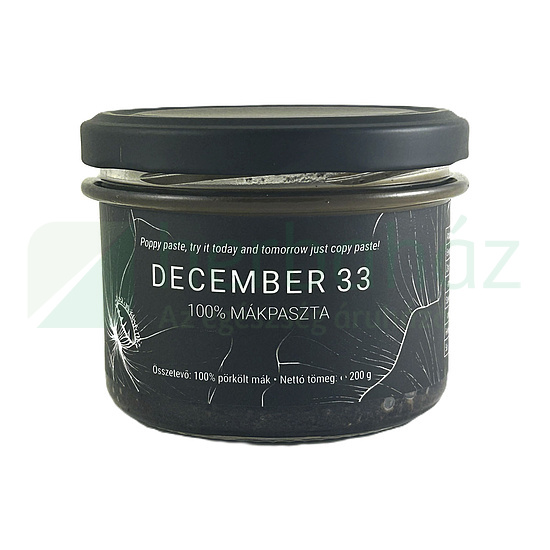 DECEMBER 33 100% MÁKPASZTA 200G