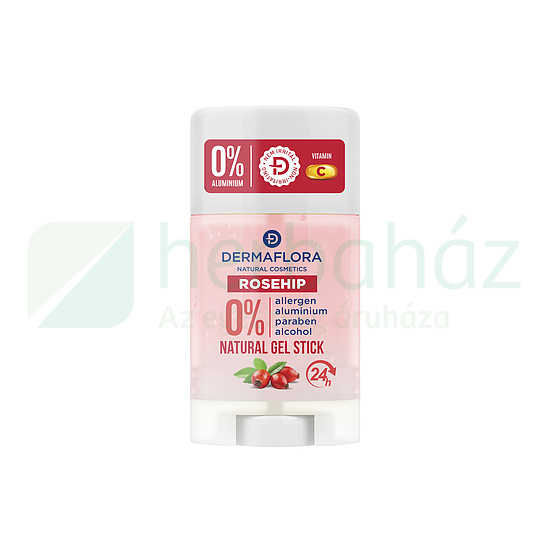 DERMAFLORA 0% DEO GÉL STIFT CSIPKEBOGYÓ OLAJJAL ÉS C-VITAMINNAL 50ML