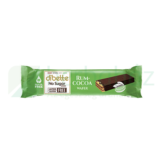 DIBETTE NAS GLUTÉNMENTES RUM-COCOA WAFER 26G