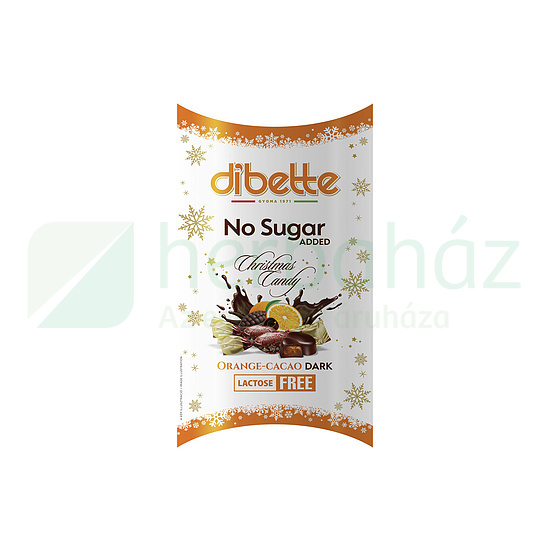 DIBETTE NAS NARANCS ÍZŰ KAKAÓS KRÉMMEL TÖLTÖTT ÉTCSOKOLÁDÉ SZALONCUKOR LAKTÓZMENTES 220G