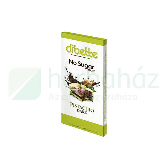 DIBETTE NAS PISZTÁCIA ÍZŰ KRÉMMEL TÖLTÖTT ÉTCSOKOLÁDÉ HCN 80G