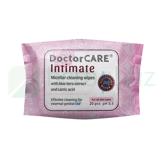 DOCTOR CARE 100% BIODEGRADABLE INTIM NEDVES TÖRLŐKENDŐ 20DB