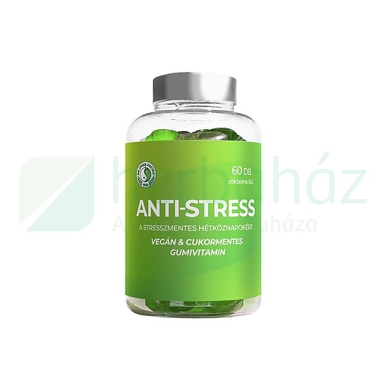 DR.CHEN ANTI-STRESS GUMIVITAMIN CUKORMENTES ZÖLDALMA ÍZŰ 60DB