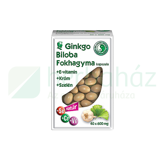 DR.CHEN GINKGO BILOBA + FOKHAGYMA 600MG KAPSZULA 40DB