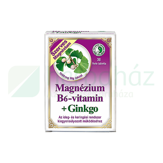 DR.CHEN MAGNÉZIUM B6+GINKGO FORTE TABLETTA 30DB