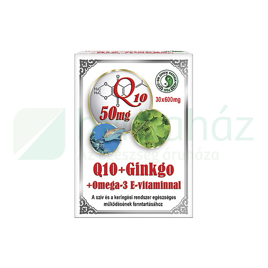 DR.CHEN Q10 GINKGO OMEGA-3 KAPSZULA 30DB