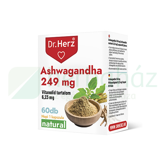 DR. HERZ ASHWAGANDHA 249MG KAPSZULA 60DB