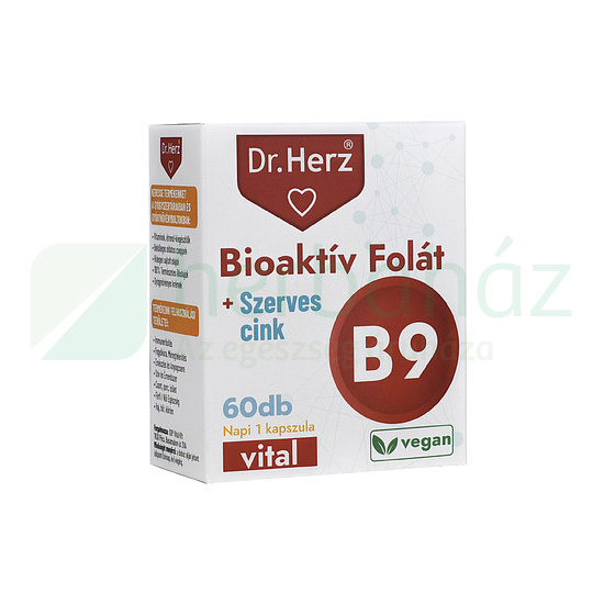 DR.HERZ BIOAKTIV FOLÁT+SZERVES CINK KAPSZULA 60DB