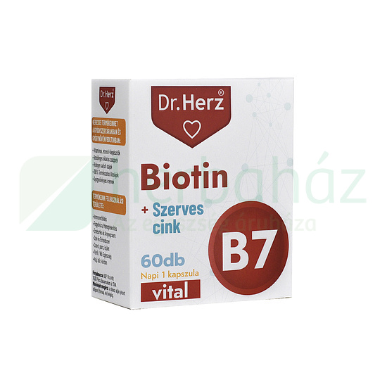 DR. HERZ BIOTIN+SZERVES CINK KAPSZULA 60DB