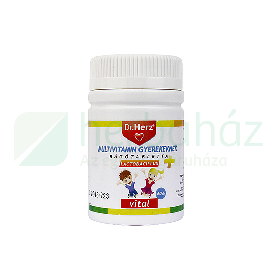 DR. HERZ MULTIVITAMIN GYEREKEKNEK TABLETTA 60DB