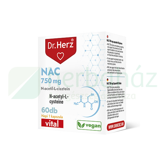 DR. HERZ NAC 750MG KAPSZULA 60DB
