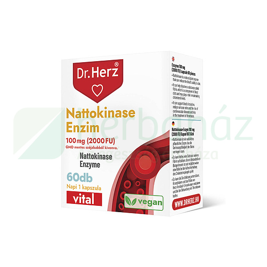 DR. HERZ NATTOKINASE ENZIM 100MG 2000 FU KAPSZULA 60DB