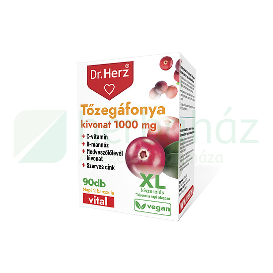 DR. HERZ TŐZEGÁFONYA KIVONAT 1000MG XL 90DB