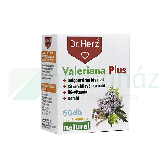 DR. HERZ VALERIANA PLUS KAPSZULA 60DB