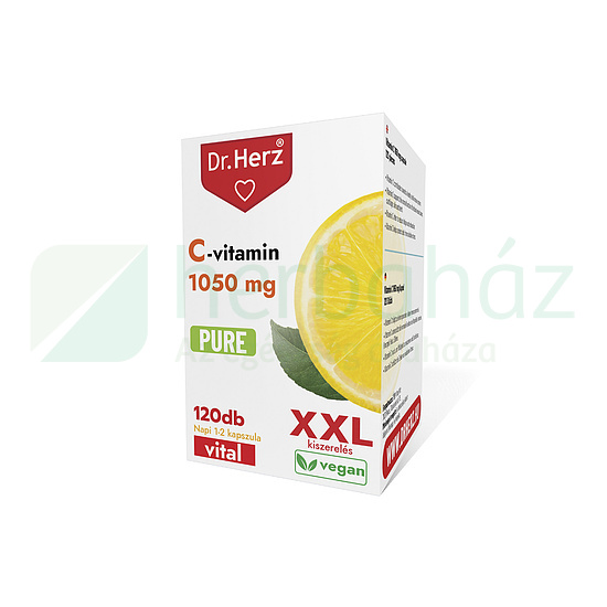DR. HERZ XXL C-VITAMIN 1050MG PURE KAPSZULA 120DB
